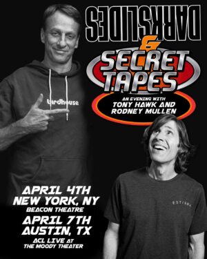 Rodney Mullen Instagram - Tickets for our Darkslides & Secret Tapes shows are now available with code: DARK. 
Link in bio ⬇️➡️🔺🔺📼📼