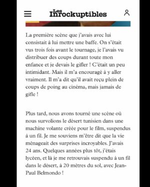 Romain Duris Instagram - Merci Jean-Paul ❤️❤️❤️. https://www.lesinrocks.com/cinema/romain-duris-a-propos-de-belmondo-son-sourire-avait-garde-cette-force-intacte-de-rayonnement-407122-06-09-2021/ @lesinrocks @jean_marc_lalanne