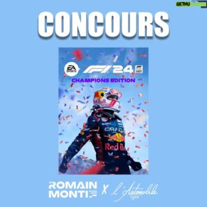 Romain Monti Instagram - 🎁 Concours 🎁

On vous fait gagner l’Édition Champions de F1 2024 ! 🤯

Concours complètement gratuit 👍🏼 
Le ou la gagnant(e) pourra choisir la version pour la plateforme de son choix 👌🏼 
Pour participer il faut

• être abonné à @romainmonti et @lautomobileparis 
• liker le post
• taguer deux potes qui pensent être plus rapides que toi

Oubliez pas de partager le concours en story ! 👊🏼

Tirage au sort mercredi 06/06 🍀

⚠️ Attention aux faux comptes qui risquent de vous contacter. Signalez toute tentative d’arnaque ⚠️ 
Collaboration commerciale