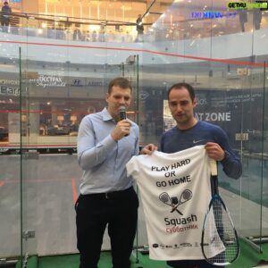 Roman Shirokov Instagram - С огромным удовольствием принял участие в мастер-классе организованном @worldclassclubs в рамках чемпионата по сквошу!  @rebrov32 спасибо за спарринг😁 #яworldclass#сквош