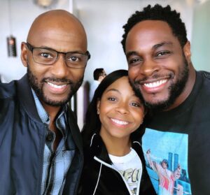 Romany Malco Instagram - When you must connect, make sure it’s with the people who energize and inspire you. Always a blessing to kick it with my lil sis, @breshawebb and her very talented fiancé, whom I first met over a decade ago, @njfuture. Love y’all! ❤️