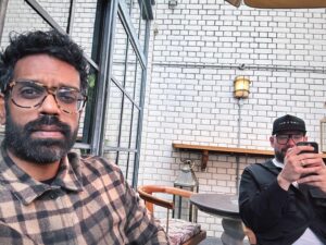 Romesh Ranganathan Instagram - Really great times with this guy. @wolfowlpod @mrbigtomd