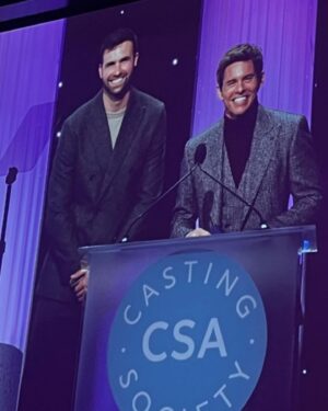 Ronald Gladden Instagram - It’s always a good time when I get to hangout with my PIC @james_marsden. Thank you @csacasting for the opportunity to present and be a part of your award show. Special shoutout to @susiebouttell for her amazing work at casting the perfect ensemble, and I wouldn’t even be here if it weren’t for @atsampietro @jordanpcohen ❤️

Styled by @savannah_mendoza 
Suit @bananarepublic 
Watch @iwcwatches