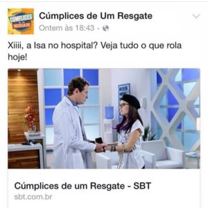 Ronaldo Oliva Instagram - Se eu fosse vc, não perdia esse capítulo de hj !
#cumplicesdeumresgate #c1r #sbt #sbtonline #sbtcompartilhe #novelas #sbtnovelas #ator #actor