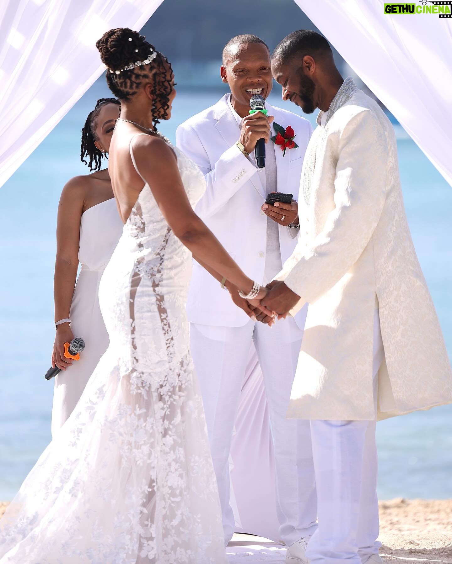 Ronnie DeVoe - 18.6K Likes - Therefore what GOD has joined together, let no one separate.
Mark 10:9
To @setep_hotep_bey and @pammy_1013 , we thank you both for allowing us to continue our journey as #marriageambassadors as you begin yours as a newly wedded couple!
Officiating your wedding in #Jamaica on 1-13-24 was magical, rewarding and immensely inspiring! The song you chose for @ShamariDeVoe to sing made the moment even more heartfelt! Just know, we wouldnāt have been anywhere in the world on your GOD ordained day.
⢠Continue to love on each other as you did in the beginning.
⢠Continue to ask questions and always keep getting to know each other because we are forever changing.
⢠Active listen to each other because that will allow you to understand what the other persons needs, desires and challenges are so you can address them.
⢠Thatās just the tip of the iceberg!
⢠Make sure marriage maintenance with a coach/counselor is a part of your plan moving forward and stay close to like minded couples that are not giving up on each other and will hold you both accountable!
We love you both to life and look forward to seeing you at the @Married4LifeWalk on April 26-27! ITāS OFFICIAL NOW!!! ššš¤
Remember ā> āNever let go of the hand you are holdingā¦ā
#DeVoeted