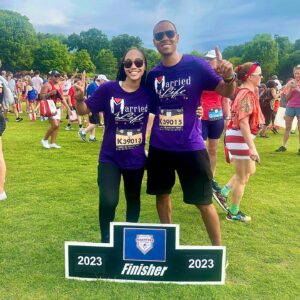 Ronnie DeVoe Instagram - We are finishers! 
•
•
#DeVoeted
#PeachtreeRoadRace
#2023 
#Healthiswealth 

Running to shine a light on the @married4lifewalk