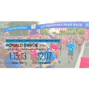 Ronnie DeVoe Instagram - We are finishers! 
•
•
#DeVoeted
#PeachtreeRoadRace
#2023 
#Healthiswealth 

Running to shine a light on the @married4lifewalk
