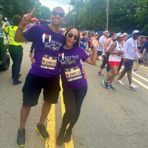 Ronnie DeVoe Instagram - We are finishers! 
•
•
#DeVoeted
#PeachtreeRoadRace
#2023 
#Healthiswealth 

Running to shine a light on the @married4lifewalk