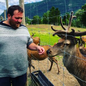 Ronny Brede Aase Instagram - Ein sommar for dyremøter, dette! Fyrst traff vi lama, no har eg møtt hjort.