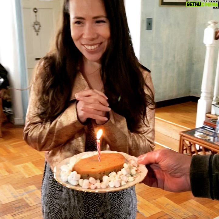 Rosal Colon - 1K Likes - I really got specific with these birthday wishes . Thankful for my beautiful friends and family (that’s my angel abuela in the video who I am so fortunate to be near)and community of artists . I didn’t want a cake but my mom couldn’t handle that so she surrounded banana bread with marshmallows. ❤️❤️❤️