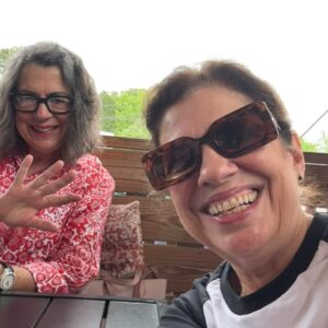 Rose Bianco Instagram - A lot going on in this picture. 1. @gleameyewear sponsor of @latinasinmediaatl - thanks for these super cool shades and thank you for supporting Latine Women and Arts!
2. Betsy Newman @betsynwmn came from Columbia, SC to interview me for the upcoming documentary on #LesNickelettes - 1970s-80s San Francisco women's theatre collective dedicated to feminism, glitter and fabulous outfits. Based on the book @anarchyinhighheels written by Denise Larsen @nickelette1 
Documentary should be done by sometime next year 
3. Participating in the shoot was @jbtorresmedina who worked with @iamsusangallagher - small world!