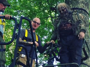 Rosemary Rodriguez Instagram - So relieved the strike is over! Wanted to pay tribute to The Walking Dead crew — and to all crew people on every show — because they truly keep all us directors, actors, writers and producers looking good! Here you can see how hot it is in Georgia — it was 104 degrees — by the sweat! Yet, every single person from camera to stunts to special effects makeup puts in 150% effort. Let’s get back to work! #thewalkingdead #twd #crewlife #crew ❤️ this is behind the scenes from Sing Me a Song episode