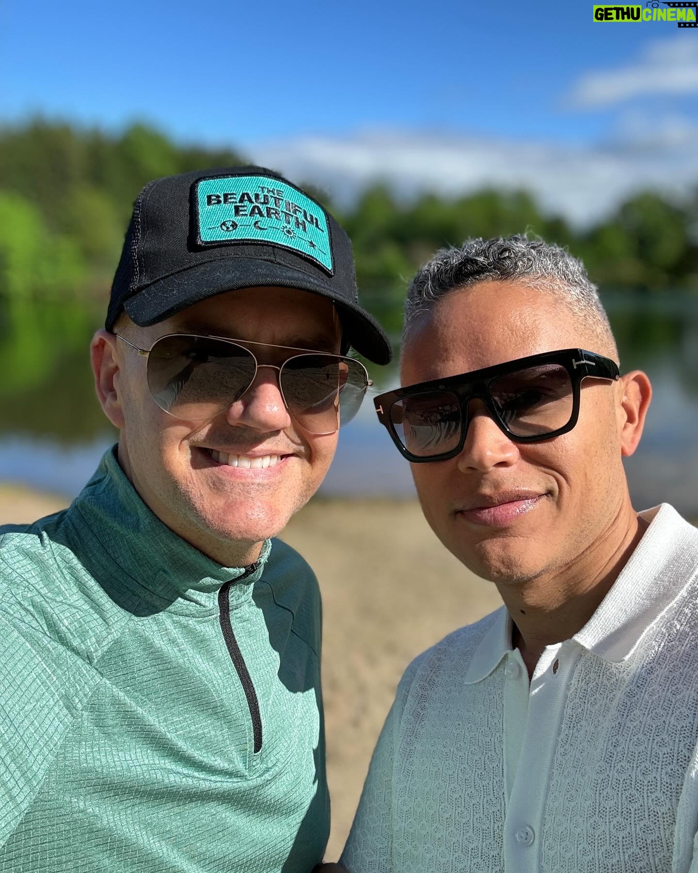 Ross Mathews - 3K Likes - Perfect day for a sunny stroll around the neighborhood in my new Costco workout shirt (that I didn’t work out in) alongside my love @drgarciamathews. 🥰
