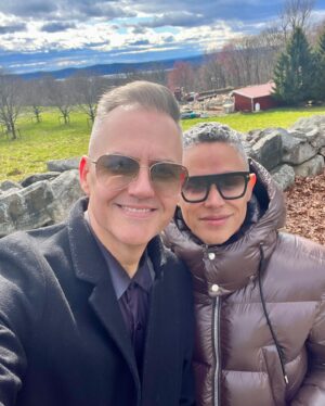 Ross Mathews Instagram - On a country walk in the ‘hood with my boo. Why is it still freezing?!? 🥶 Isn’t it Spring?!? Gimme that vitamin D, Mutha’ Nature! ☀️🌸 @drgarciamathews