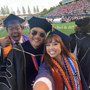 Roy Choi Instagram - Thank you to @csufofficial for the honorary doctorate and congratulations to the class of 2024.
This means a lot to continue our journey towards a more equitable society where we all share in wealth, food, access, and prosperity.
It means a lot to me and so many yet still a lot to do.
But the seeds have been planted and my third eye can see a future hundreds of years from now where we heal and change.
There will be decisions each generation will be faced with, my message to the graduates was that I hope they can take the high road and lead with love and generosity as they grow into positions of power and leadership.
We must believe it's possible, because nothing is impossible.
Thank you, again.
This is Por Vida.
- Dr. Choi