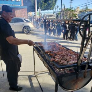 Roy Choi Instagram - And that's a wrap..(for now)
Warning: emo post below. 
Thank you, all for one of the best months of my life. I hope you had fun too.
If you were there, I fed every single one of you from these hands and our Kogi hearts.
If you couldn't make it, you fucked up. Jk ha.
From the first service where shit moved like molasses and mushrooms were too wet or char was compromised on meats (I'm sorry), but then to our sixth service last night where things moved swiftly like the turbo moving walkways in the Toronto Airport (iykyk) and food hit those delectable high notes, I'm so happy.
It's like a team playing its best ball leading up to the playoffs.
We clicked.
And y'all showed me this still resonates with you;
that sharing our soul and history of our specific style of flavors hits with you.
I've been around tacos intimately my whole life then it became my life. These are tacos built from years on the streets from Ktown to Crenshaw to Norwalk to Anaheim to Whittier and beyond.
It's a LA taco derived from our life with Mexican, El Salvadorian, Guatemalan, and Korean touches.
But really it's just us, Kogi.
LA, OC, South Bay, The Valley, IE, SGV.
Even though I was locked into the food last night I could feel y'all kickin it with your friends and families, joking, laughing, reading books, listening to music, gettin high, making new friends, absorbing the air, chillin, being in the moment irl.
It was dope to see and feel that.
So now we rest and internally figure out how to make this work on a day to day basis.
We'll be back soon but until then, continue to support the Kogi Truck and,
Tacos Por MF Vida!
Thank you so much for everything 😭🙏🏽💜
P.S. per tradition, last photo is first folks in line.