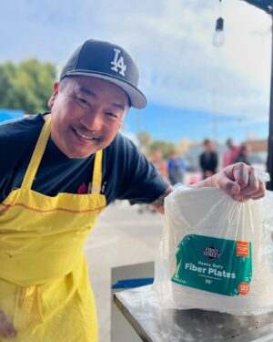 Roy Choi Instagram - I’m so excited to announce my partnership with @smartfinal ! I’ve been a Smart & Final shopper for years now, literally since day one of Kogi and as a kid of restaurant owners. I love that I can get everything I need for my food trucks, restaurants, and home in one place. 

Plus, they were the first to carry my Kogi sauce!

And now another first, my first TV commercial will be with Smart & Final. I’m honored.
Smart & Final. Where Else? #SmartandFinal #Ad
