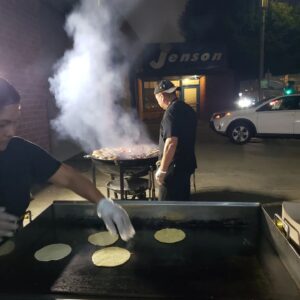 Roy Choi Instagram - It's official!
We are yours now.
New tent, new life, new season.
Thanks for being with us through the public soft opening process of finding our voice for Tacos Por Vida.
It was part social experiment and internal vulnerability that drove me to do this development in real time with you.
Figured why not.
Let's develop together.
And it was the most rewarding experience ever.
Thank you 🙏🏽
So welcome your baby to the world too.
TACOS POR VIDA
TUESDAYS-SATURDAYS
5:30PM-10:30PM
3434 OVERLAND AVE
LA, CA.
OFFICIAL.
Catering soon.
See you tonight!