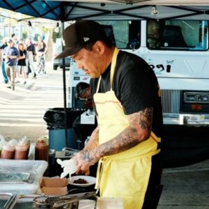 Roy Choi Instagram - Can't wait to see you tonight.
Our last soft pop up for April then we open for real for real in May.
Thanks again for eating through our development with us. I know things weren't perfect but that's what soft openings are for, to work it out. And we worked it out.
We got it now.
On point.
Tacos Por Vida last pop up.
3434 Overland Ave 
5:30-10:30pm
Tonight 4/6
"It's Saturday, Saturday, Saturday, It's a Saturday, Saturday" 🎶