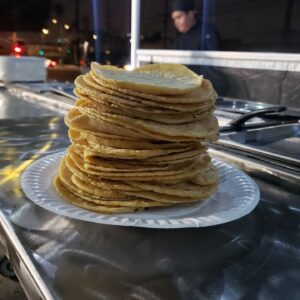 Roy Choi Instagram - It's official!
We are yours now.
New tent, new life, new season.
Thanks for being with us through the public soft opening process of finding our voice for Tacos Por Vida.
It was part social experiment and internal vulnerability that drove me to do this development in real time with you.
Figured why not.
Let's develop together.
And it was the most rewarding experience ever.
Thank you 🙏🏽
So welcome your baby to the world too.
TACOS POR VIDA
TUESDAYS-SATURDAYS
5:30PM-10:30PM
3434 OVERLAND AVE
LA, CA.
OFFICIAL.
Catering soon.
See you tonight!