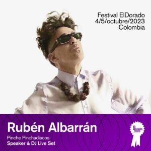 Rubén Albarrán Instagram - Anapoima 🇨🇴 nos vemos este 4 y 5 de Octubre dentro del marco @eldoradofest como Speaker y con el #pinchepinchadiscos coincidiendo con mi querido @zbosio de nueva cuenta.
Vamos a bailar #colombia 🌸🙌🏼🌸.
Invitados por @ccmusicalsas 🪩