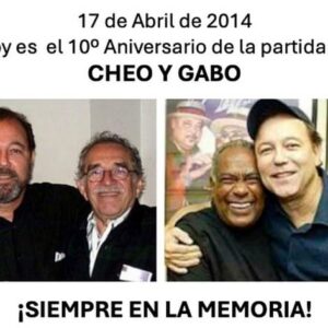 Rubén Blades Instagram - Escrito hace 10 años:

Que dia mas jodido.
Hoy se marcharon dos titanes, preclaros baluartes del argumento cultural urbano, honestos exponentes de la posibilidad popular: Cheo, de Puerto Rico y Gabo, de Colombia. Así los conocimos y así los despediremos. Cheo y Gabo. Para identificarlos nunca fue necesario recitar sus nombres completos. Basto decir, hoy como entonces, Cheo y Gabo, Gabo o Cheo, para que todos, o casi todos, supiésemos de quien se hablaba. Eso es haberle llegado al pueblo. Que mejor reconocimiento a su trayectoria que ese, el de ser reconocidos por sus apodos, estas reales leyendas urbanas considerados como una parte de todos, a pesar de lo inmortal que resulten sus legados? No es necesario enumerar razones para explicar la admiración que hemos sentido por sus trabajos. Baste decir que hicieron desaparecer fronteras, que fundieron banderas creando una sola humanidad y que hicieron conjugar en uno a todos los idiomas del mundo hasta que se termino pronunciando, al unísono universal y sin pizca de acento: Cheo y Gabo, Gabo y Cheo.

Hoy lloramos, creo que mas por nosotros que por ellos. Siempre formaron parte de un Universo que, por lo maravilloso y especial, aun no comprendemos o apreciamos del todo. Hoy se mudaron al otro barrio pero nos dejaron su arte, sus memorias, su recorrido, una ruta que nos puede orientar hacia mejores y mas amplios resultados, individual y colectivamente. Tuve la dicha de conocerlos y las consecuencias de nuestros encuentros y charlas aun me nutren y alimentan. Una vez les dije, por separado: "están condenados a mi amistad". Hoy, la muerte nos impone su condena, la de sus ausencias físicas, pero no podrá jamas obligarnos a olvidarlos, o a dejar de celebrarlos, y es allí donde la Parca pierde. La calidad de las obras de Cheo y de Gabo, la continuidad de sus argumentos de vida, todo termina venciendo al reclamo mortal del olvido y al escéptico acoso de la indiferencia.
Feliz viaje muchachos, gracias por sus aportes, afecto y bondad.

A Mercedes y a Cocó, y a sus familias, nuestro abrazo y apoyo, siempre.

Sigamos todos la ruta, memorias de Cheo y de Gabo correteando en nuestras almas.

Rubén Blades
17 de abril, 2014