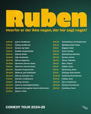 Ruben Søltoft Instagram - nyt show!!! jeg kan slet ikke beskrive, hvor meget jeg glæder mig til det her! 😍😍