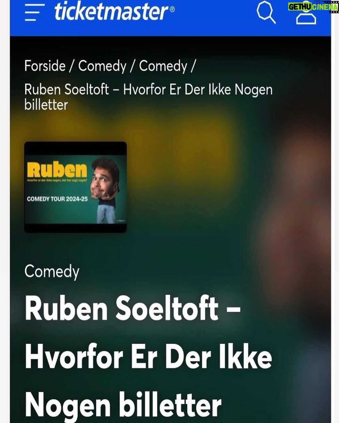 Ruben Søltoft - 9.4K Likes - ticketmaster er nogle drillepinde
