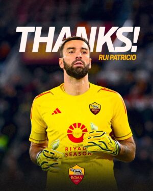 Rui Patrício Instagram - Thanks for everything, Rui! 🧤💛♥️

#ASRoma