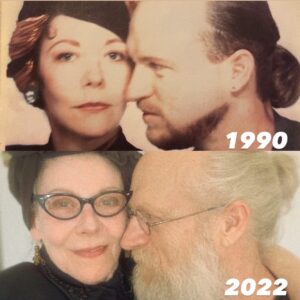 Russell Hodgkinson Instagram - My love for you will never fade….only my hair! 
Happy Anniversary honey ❤️