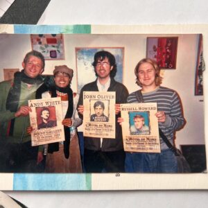 Russell Howard Instagram - Going through old boxes and found this. Forgot I had a mullet. Good times