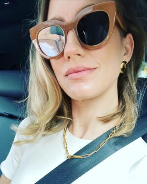 Ruta Gedmintas Instagram - 🎾🎾🎾🎾🎾
Thankyou
@jenna_coleman_ for our date. 

And Thankyou 
@jaguar 
@culturalinfluence 

Dress: @tibi 
Jewels: @missomalondon 
Bag: @boyyboutique 
Hair: LONDON RAIN. FFS.