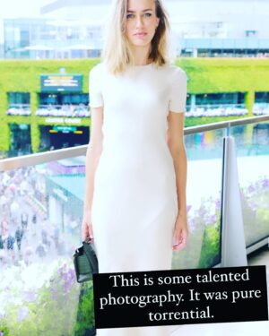 Ruta Gedmintas Instagram - 🎾🎾🎾🎾🎾
Thankyou
@jenna_coleman_ for our date. 

And Thankyou 
@jaguar 
@culturalinfluence 

Dress: @tibi 
Jewels: @missomalondon 
Bag: @boyyboutique 
Hair: LONDON RAIN. FFS.