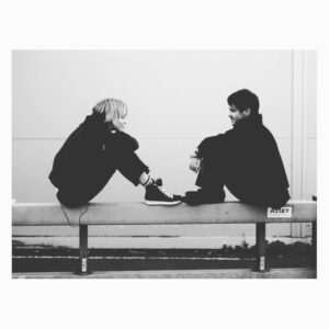 Ruta Gedmintas Instagram - Love this shot of Emun Elliot and I, at the very start of #Lipservice.  #behindthescenes 
