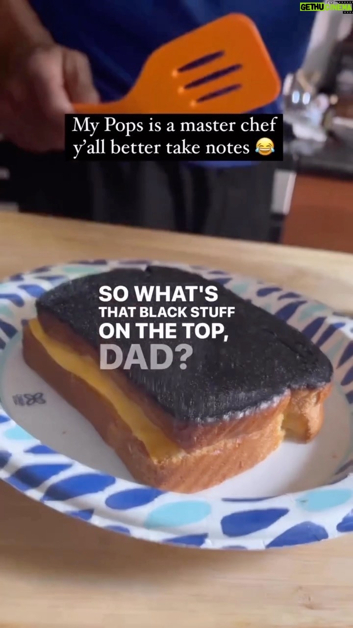 Ryan Alexander Holmes - 235K Likes - “imma hook you up” with what, dad? cancer from the carbon i’d ingest?! 😂
.
.
.
.
.
#dadjokes #fatherson #familytime #familycooking #blackdads #dad #dads #dadlife