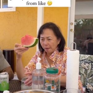 Ryan Alexander Holmes Instagram - As a kid i heard the stereotype that black ppl liked watermelon & fried chicken & I was like “you mean Chinese ppl?” bc we BOTH LOVE BOTH. who doesn’t?! 🍉
origin: “The watermelon stereotype is an anti-Black racist trope originating in the Southern United States. It first arose as a backlash against African-American emancipation and economic self-sufficiency in the late 1860s.

After the American Civil War, in several areas of the south, former slaves grew watermelon on their own land as a cash-crop to sell. Thus, for African-Americans, watermelons were a symbol of liberation and self-reliance, while for many in the majority white culture they embodied, and threatened, a loss of dominance. Southern-white resentment against African Americans led to a politically potent cultural caricature, using the watermelon to disparage African Americans as sloppy, childish, unclean, lazy, and publicly embarrassing.” - Black, William R. (2018). “How Watermelons Became Black: Emancipation and the Origins of a Racist Trope”. Journal of the Civil War Era.