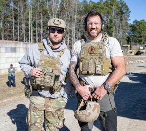 Ryan Bader Instagram - Absolute blast out at Fort Bragg. Shooting competition with our Green Berets, put on by @sfcharitabletrust 2nd place out of 15 teams but most importantly got to support our warriors, have some fun, and shoot copious amounts of government ammo. @goarmysof