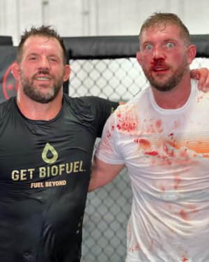 Ryan Bader Instagram - Get you a bro-in-law you can punch in the face @cgruler #HeBangsMySister