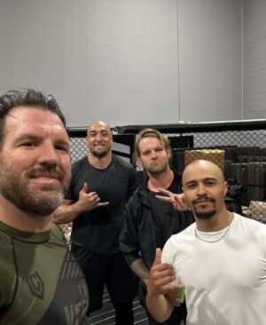 Ryan Bader Instagram - Very solid first couple of days up here in Vancouver. This project is going to be incredible! Working on stunts and fight sequences before we get into the deeper emotional scenes. Tons of fun so far. #TheSmashingMachine #markcoleman #bennysafdie