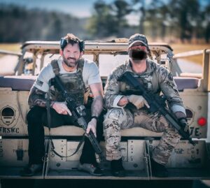 Ryan Bader Instagram - Absolute blast out at Fort Bragg. Shooting competition with our Green Berets, put on by @sfcharitabletrust 2nd place out of 15 teams but most importantly got to support our warriors, have some fun, and shoot copious amounts of government ammo. @goarmysof