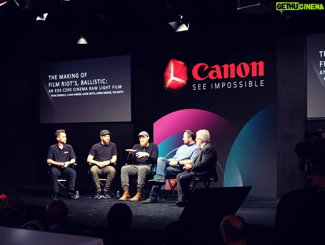 Ryan Connolly - 3.3K Likes - Premiered the BALLiSTIC trailer at the Aputure and Canon booths yesterday. Showing it again today at the Canon booth at 4:30! If youāre here, come by!