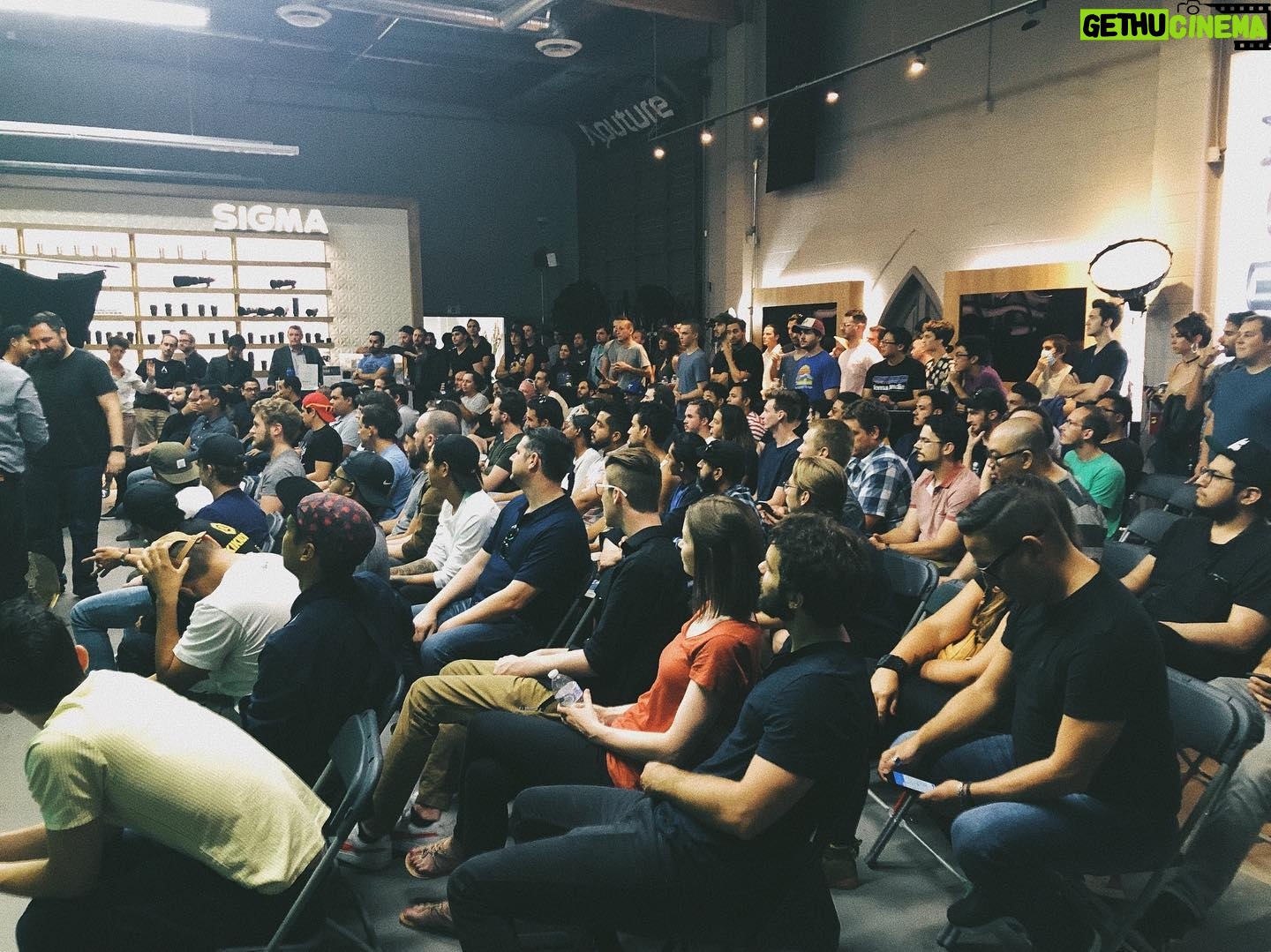 Ryan Connolly - 3.5K Likes - Really amazing night last night. Thank you to everyone who came out! Our good friends at @aputuretech did such an amazing job putting it all on. So a big thank you to them - and of course a huge thank you to @sigmaphoto for the venue and to @samyscinemaworks for all the gear!