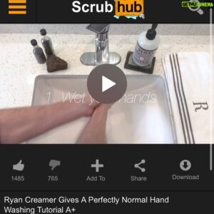 Ryan Creamer Instagram - pornhub has made a new popup site called SCRUBHUB which is quite funny. I hope you go to it, enjoy the video I made for it, and more importantly make a donation. 100% of the proceeds go to @invisiblehandsdeliver and @frontlinefoods who are helping those affected by covid19