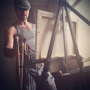Ryan Guzman Instagram - Letting the brush take control and trying my best to catch up... #oils