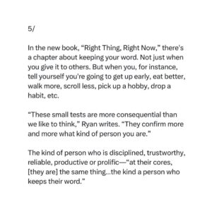Ryan Holiday Instagram - Thank you @bpoppenheimer !