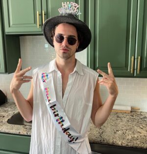 Ryan McCartan Instagram - My skin is popping at my ripe new age of 29. Some wrinkles are starting to show, sure, but they’re all smile lines. This year’s theme: HAPPINESS 🙂 I am living a life I went to bed wishing for 15 years ago. And my wishes just get more specific and powerful with age. Can’t wait to see what I come up with next, because I’m loving the results of wishes past ✌🏻 Compliment section below. It’s pride so if you don’t wish me happy birthday you’re phobic. Also swipe for the cake. IYKYK