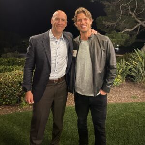 Ryan McPartlin Instagram - When I moved to California, I knew that one day my @illinifootball family would join me to conquer the West ...the cavalry has arrived led by @illiniathletics AD Josh Whitman & @illinichancellor Jones...and of course Chris Tuttle 👊💥🏈 🌅 

#bigten #illinois #fightingillini #illini