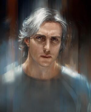 Ryan Meinerding Instagram - This is a portrait I did of Pietro for Avengers: Age of Ultron to explore hair options.