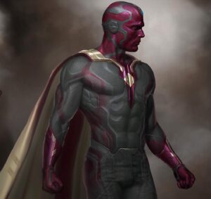 Ryan Meinerding Instagram - This is one of my final Vision design images from Avengers: Age of Ultron.  It was a blast working on him and the collaboration with Alexandra Byrne to bring the costume to life is one of my favorite experiences at Marvel Studios.