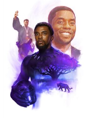 Ryan Meinerding Instagram - It’s hard for me to find the right words, so I wanted to paint something to honor Chadwick.  Rest In Peace.